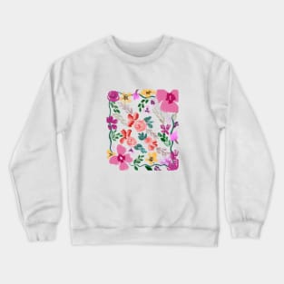 flowers frame Crewneck Sweatshirt